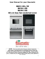 Предварительный просмотр 2 страницы Baumatic B602.1BL Instruction Manual