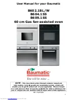 Предварительный просмотр 2 страницы Baumatic B604.1SS User Manual