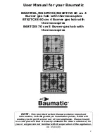 Предварительный просмотр 2 страницы Baumatic B68TCSS Instruction Manual