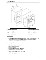 Предварительный просмотр 8 страницы Baumatic B905.2SS-A Instruction Manual