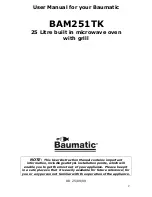 Preview for 4 page of Baumatic BAM251TK Instruction Manual