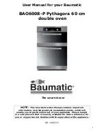 Предварительный просмотр 2 страницы Baumatic BAO6008-P Instruction Manual