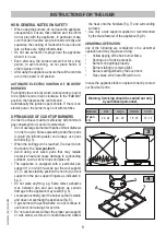 Предварительный просмотр 8 страницы Baumatic BAU91EG Operating And Installation Instructions