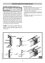 Предварительный просмотр 18 страницы Baumatic BAU91EG Operating And Installation Instructions