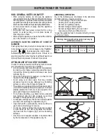 Предварительный просмотр 7 страницы Baumatic BAU91GG Operating And Installation Instructions