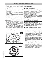 Предварительный просмотр 20 страницы Baumatic BAU91GG Operating And Installation Instructions