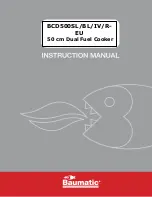 Baumatic BCD500SL Series Instruction Manual предпросмотр