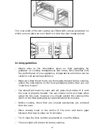 Preview for 16 page of Baumatic BCE1025SS Instruction Manual