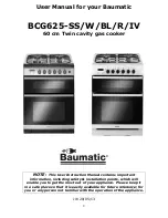 Preview for 2 page of Baumatic BCG625-BL Instruction Manual