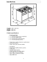 Предварительный просмотр 9 страницы Baumatic BCG925SS User Manual