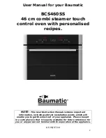 Предварительный просмотр 2 страницы Baumatic BCS460SS User Manual