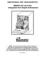 Предварительный просмотр 2 страницы Baumatic BDI652 Instruction Manual