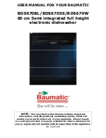 Предварительный просмотр 2 страницы Baumatic BDS670BL Insrtuction Manual