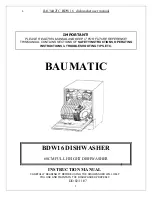 Предварительный просмотр 2 страницы Baumatic BDW16 Instruction Manual