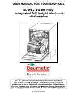 Предварительный просмотр 2 страницы Baumatic BDW17 Instruction Manual