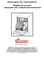 Предварительный просмотр 2 страницы Baumatic BDW45.1 Instruction Manual