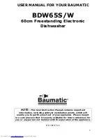 Предварительный просмотр 2 страницы Baumatic BDW65S Instruction Manual