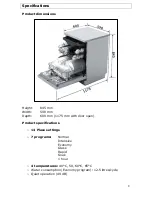 Предварительный просмотр 8 страницы Baumatic BDWF670SL User Manual