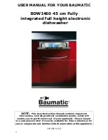 Предварительный просмотр 2 страницы Baumatic BDWI460 User Manual