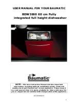 Предварительный просмотр 2 страницы Baumatic BDWI660 Instruction Manual