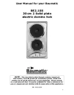 Preview for 2 page of Baumatic BE2.1SS Instruction Manual