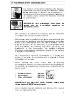 Preview for 5 page of Baumatic BE60GL Instruction Manual