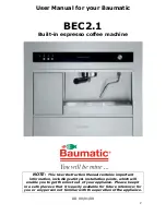 Preview for 2 page of Baumatic BEC2.1SS Instruction Manual