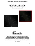 Предварительный просмотр 2 страницы Baumatic BF13.3 Instruction Manual