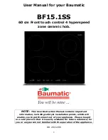 Preview for 2 page of Baumatic BF15.1SS User Manual