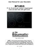 Preview for 2 page of Baumatic BF18SS User Manual