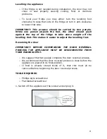 Preview for 21 page of Baumatic BF550SL-W User Manual