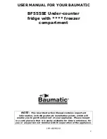 Preview for 2 page of Baumatic BF555SE Instruction Manual