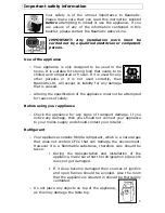 Preview for 5 page of Baumatic BF555SE Instruction Manual