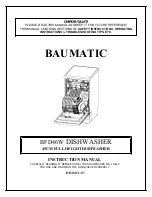 Preview for 2 page of Baumatic BFD46 Instruction Manual