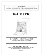 Preview for 1 page of Baumatic BFD62W Instruction Manual