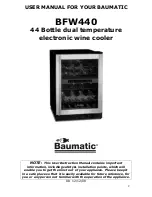 Preview for 2 page of Baumatic BFW440 Instruction Manual