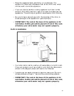 Preview for 19 page of Baumatic BFW440 Instruction Manual