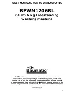 Предварительный просмотр 2 страницы Baumatic BFWM1206BL Instruction Manual