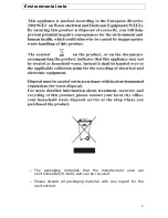 Предварительный просмотр 3 страницы Baumatic BGHU600SS User Manual