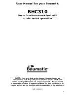 Предварительный просмотр 2 страницы Baumatic BHC310 30cm Instruction Manual