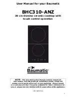 Предварительный просмотр 2 страницы Baumatic BHC310-ANZ Instruction Manual