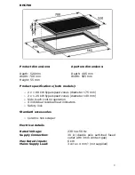 Предварительный просмотр 9 страницы Baumatic BHC600 Instruction Manual