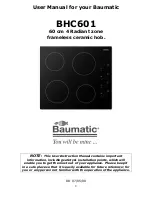 Предварительный просмотр 2 страницы Baumatic BHC601 User Manual