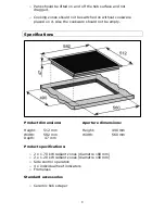 Предварительный просмотр 8 страницы Baumatic BHC601 User Manual