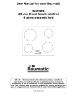 Предварительный просмотр 2 страницы Baumatic BHC609 Instruction Manual