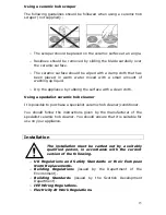 Предварительный просмотр 15 страницы Baumatic BHC609 Instruction Manual