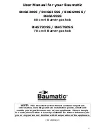 Preview for 2 page of Baumatic BHG620SS Instruction Manual