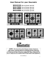 Предварительный просмотр 2 страницы Baumatic BHG631SS User Manual