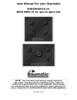 Preview for 2 page of Baumatic BHG640SS Instruction Manual