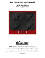 Предварительный просмотр 2 страницы Baumatic BHG642R Instruction Manual